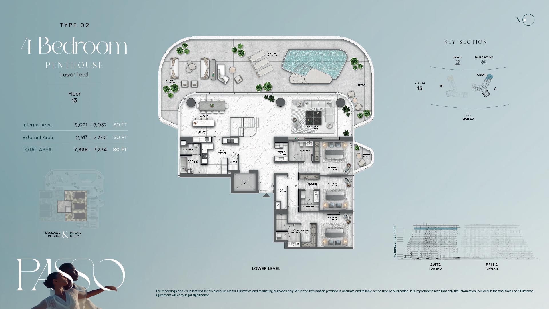 4 Bedroom Penthouse